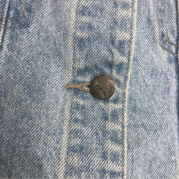 Vintage Eldorado Cotton Denim Button Up Vest, size L (fits like a M) - Picture 4 of 9